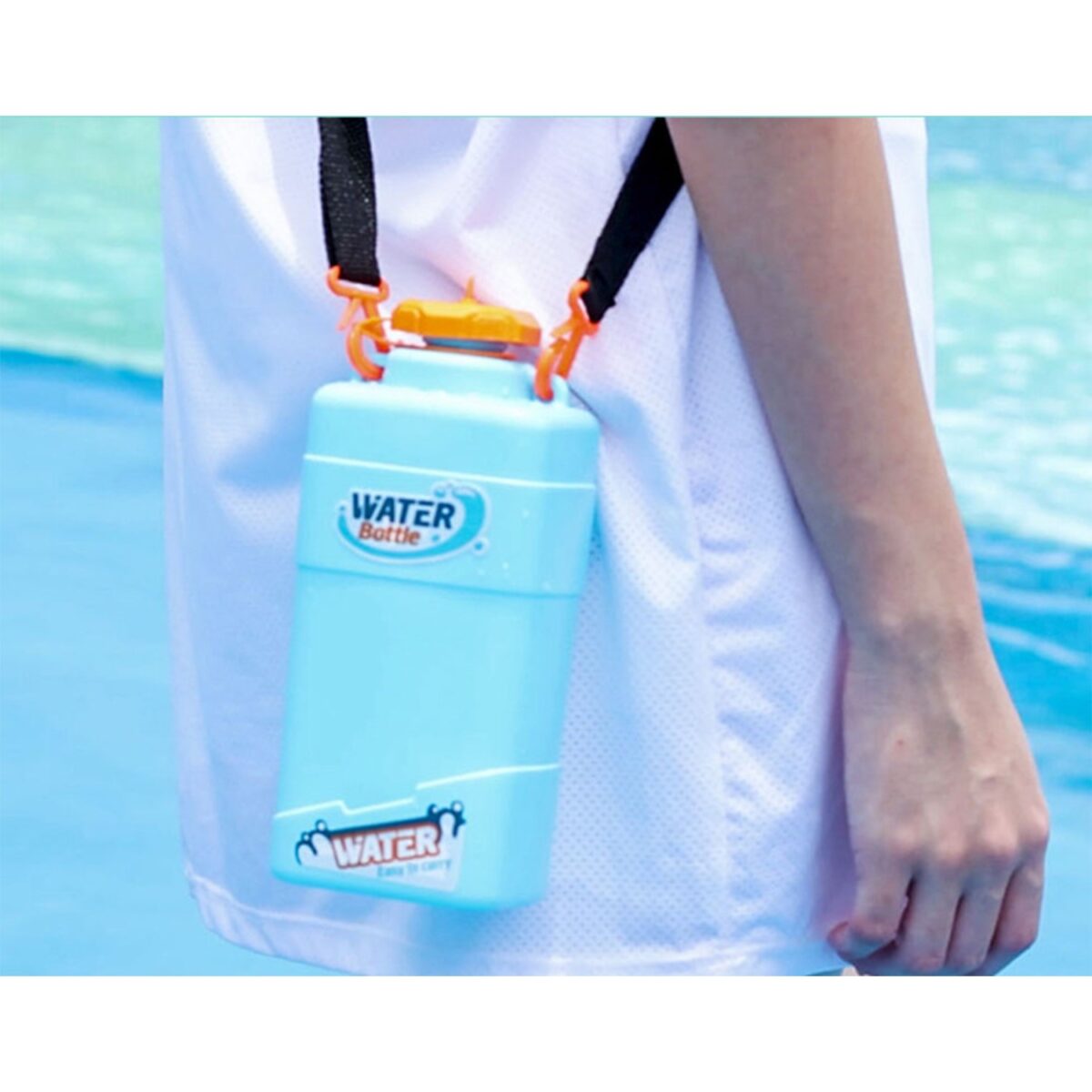 Jucarie de apa pentru copii, Rezervor 600ml, Embo, 14ani+, cu baterie 1200mAh, Electric Burst, Albastru/Alb, 1000ML - imagine 4
