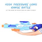 Pistol cu Apa pentru Copii, Rezervor, Pentru Piscina/Plaja, Embo, 6ani+,  Albastru, 1200ML - imagine 6