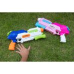 Set 2x Pistol cu Apa pentru Copii, Rezervor, Pentru Piscina/Plaja, Embo, 6ani+, Roz + Albastru, 1000 ML - imagine 2