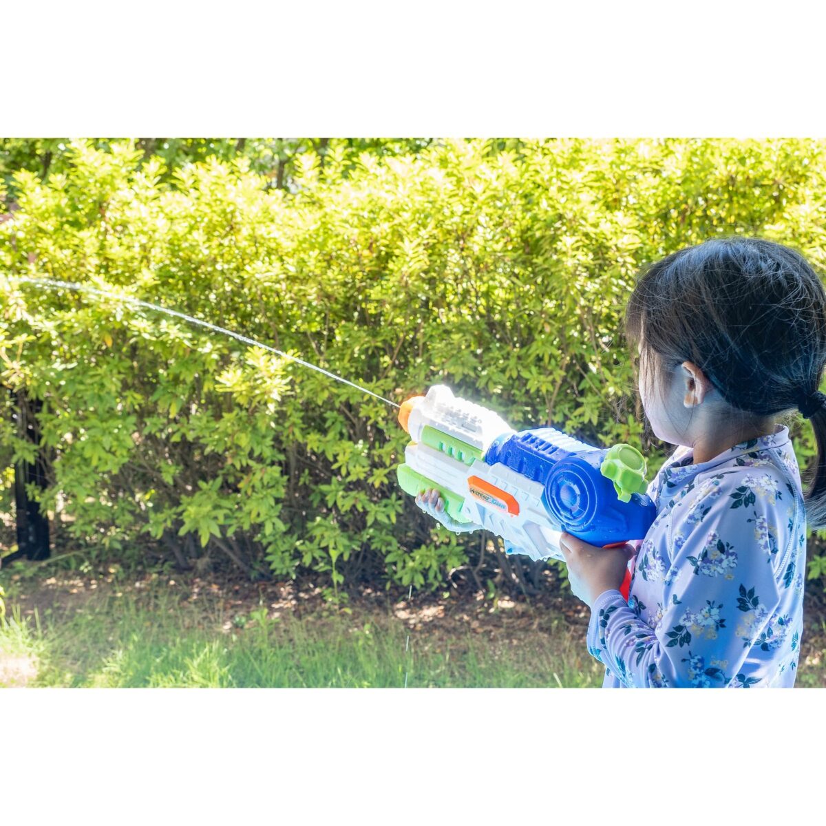 Set 2x Pistol cu Apa pentru Copii, Rezervor, Pentru Piscina/Plaja, Embo, 6ani+, Roz + Albastru, 1000 ML - imagine 4