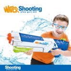 Pistol cu Apa pentru Copii, Rezervor, Pentru Piscina/Plaja, Embo, 6ani+,  Multicolor, 1200ML - imagine 2