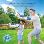 Pistol cu Apa pentru Copii, Rezervor, Pentru Piscina/Plaja, Embo, 6ani+,  Multicolor, 1200ML - imagine 3
