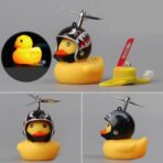 Ratusca Decorativa, Embo, pentru Bicicleta, Motocicleta, Masina, cu Sistem de Prindere, Lumini, 7.5 x 9 cm, cu Casca, Negru - imagine 3