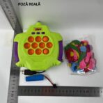 Joc Pop-It Antistres, Embo, Electronic, 50 de Baloane, Muzica, 2 Moduri de Joc, Nivel Maxim 200, 14.5x13.5x5.7cm, Verde - imagine 2