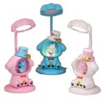 Lampa de Veghe, Embo, cu Ascutitoare de Creioane, 2 Functii de Lumina, de Birou si de Veghe, Model Catelus, Incarcare USB 10 x 29 cm, Multicolor