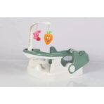 Scaun pentru Copii 2 in 1, Embo, pentru Servit Masa si pentru Baie, Multifunctional, Pliabil, Portabil, din Plastic, Spatar Reglabil, 58 x 39 cm, Verde Deschis - imagine 3
