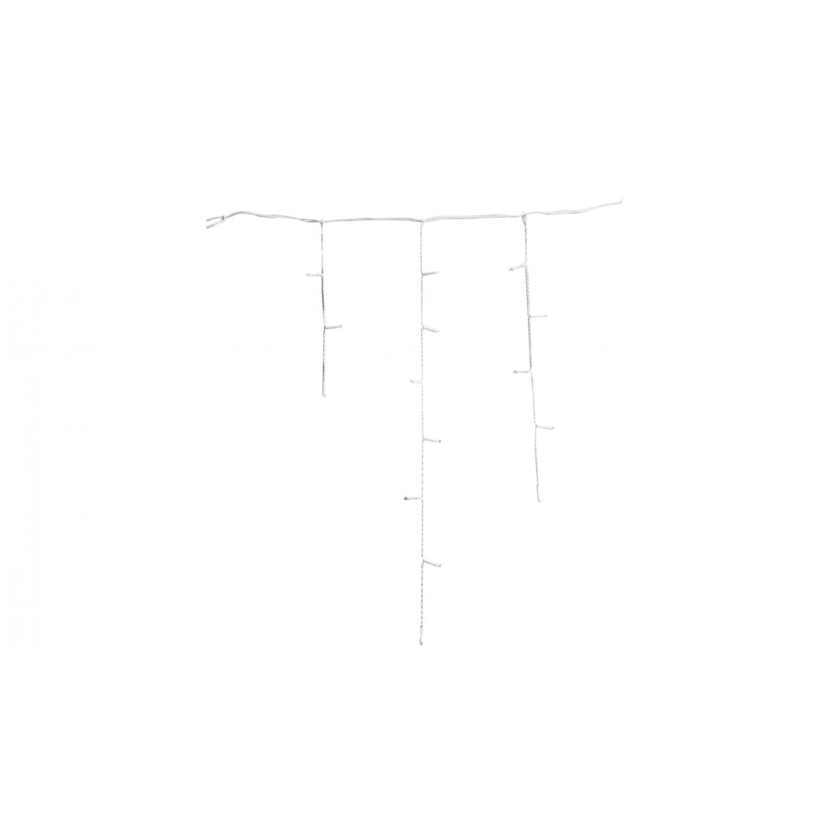 Sectiune de Craciun Embo® Tip Turturi, 8 jocuri de lumini Sectiu 5 m, 143 LED-uri, Interconectabila, Fir Alb, Alb Cald - imagine 3