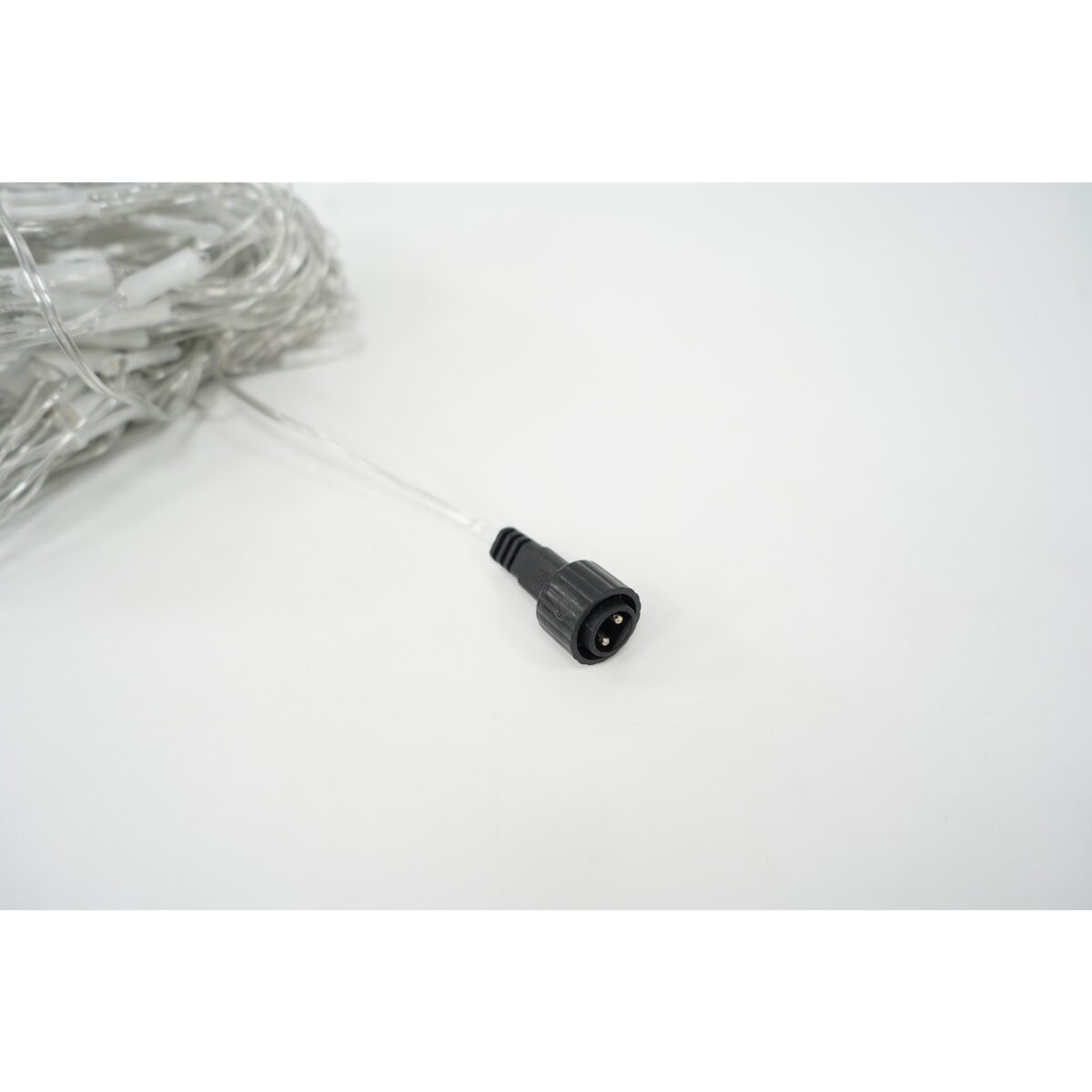 Sectiune Instalatie de Craciun Embo, Tip Plasa, 120 LED-uri, 1.5 x 1.5 m, 8 jocuri de lumini, Interconectabila, Fir transparent, Alb cald - imagine 4