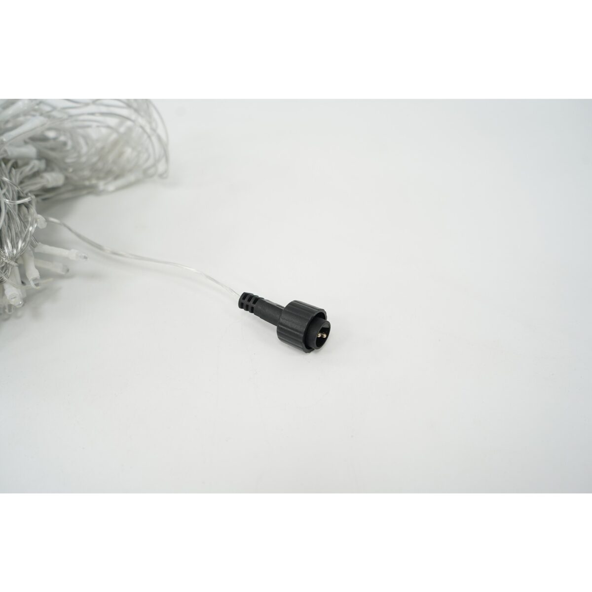 Sectiune Instalatie de Craciun Embo, Tip Plasa, 120 LED-uri, 1.5 x 1.5 m, 8 jocuri de lumini, Interconectabila, Fir transparent, Alb rece - imagine 4