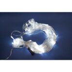 Sectiune Instalatie de Craciun Embo, Tip Plasa, 160 LED-uri, 3 m x 1 m, 8 jocuri de lumini, Interconectabila, Fir transparent, Alb rece - imagine 4