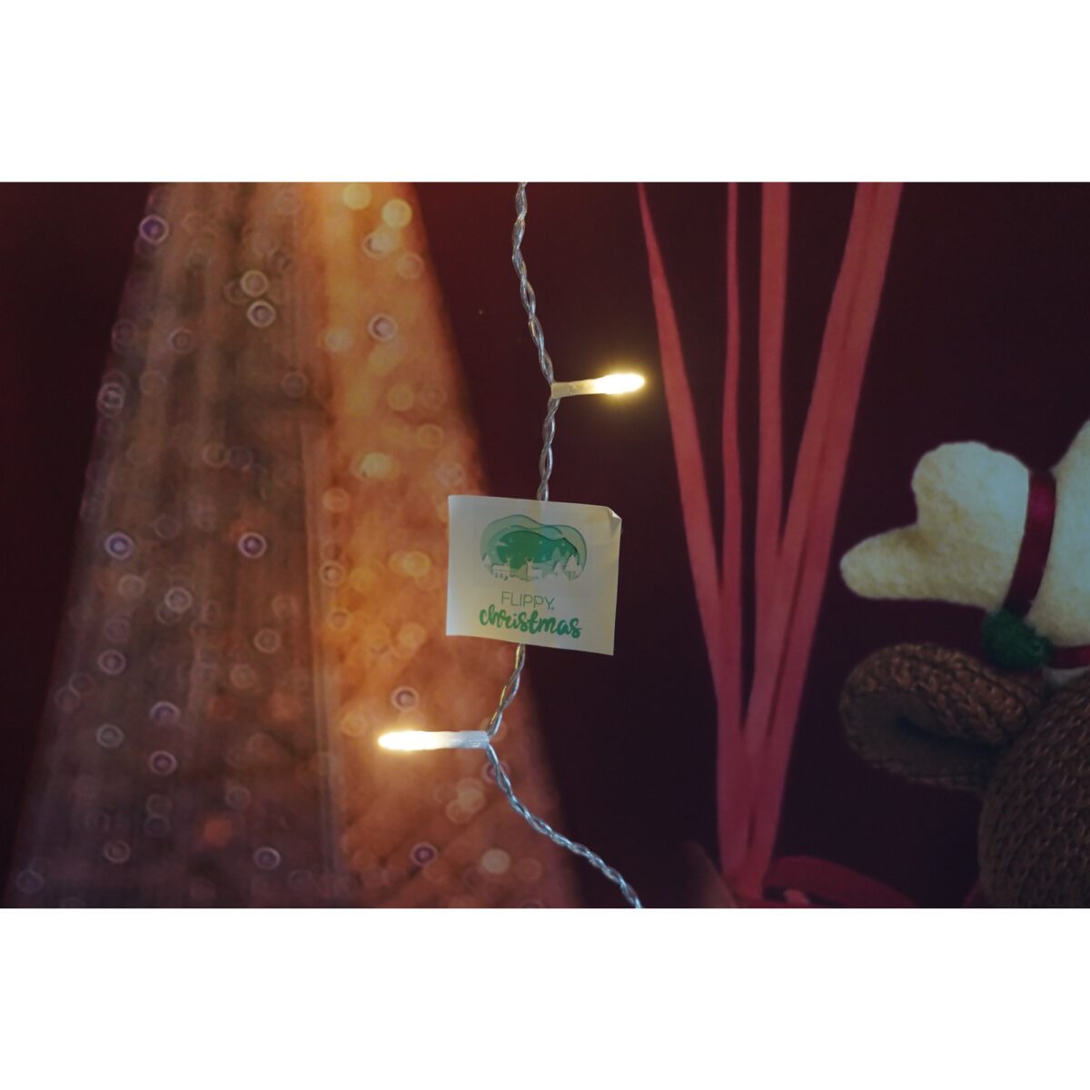 Sectiune Instalatie de Craciun Embo® Tip Turturi, 8 jocuri de lumini 3 m, 96 LED-uri, Interconectabila, Fir Transparent, Alb Cald, Atentie! nu contine alimentator - imagine 2