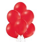 Set 10 Baloane din Latex, Embo, Model Party, 13 cm, 1 g, Rosu