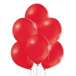 Set 10 Baloane din Latex, Embo, Model Party, 13 cm, 1 g, Rosu