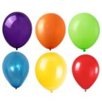 Set 10 Baloane din Latex, Embo, Model Party, 30 cm, Multicolore, 2.8 g - imagine 3