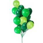 Set 10 Baloane din Latex, Embo, Model Party, 30 cm, Verde Diferite Nuante, 2.8 g