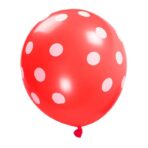 Set 10 Baloane din Latex, Embo, Model Party Buline, 2x Albastru, 2x Verde, 2x Mov, 2x Roz, 2x Rosu, 23 cm, 1.4g - imagine 4