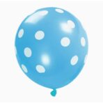 Set 10 Baloane din Latex, Embo, Model Party Buline, 2x Albastru, 2x Verde, 2x Mov, 2x Roz, 2x Rosu, 23 cm, 1.4g - imagine 6