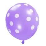 Set 10 Baloane din Latex, Embo, Model Party Buline, 2x Albastru, 2x Verde, 2x Mov, 2x Roz, 2x Rosu, 23 cm, 1.4g - imagine 7