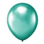 Set 10 Baloane din Latex, Embo, Model Party Confetti, 5 x Confetti, 5 x Turcoaz, 25 cm, 2.2g - imagine 3