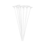 Set 10 Bete cu Rozete pentru Baloane, Embo, Suporturi de plastic, Usor de instalat, Reutilizabil, Pentru aniversare, Nunta, Ziua de Nastere, Decor, 40 cm, Transparente
