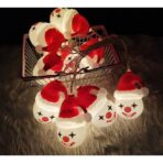 Set 10 Ornamente pentru Instalatie, Embo, Atasare la Instalatia de Craciun, Design Festiv, Protectie Becuri Instalatie, Rezistente la Zapada, Interior/ Exterior, Model Clown - imagine 3