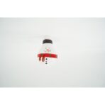 Set 10 Ornamente pentru Instalatie, Embo, Atasare la Instalatia de Craciun, Design Festiv, Protectie Becuri Instalatie, Rezistente la Zapada, Interior/ Exterior, Model Om de zapada - imagine 5