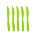 Set 10 Cutite de Unica Folosinta, Embo, Colectia Dino Park, 17 x 1.6 cm, din Plastic PE, Verde