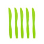 Set 10 Cutite de Unica Folosinta, Embo, Colectia Dino Park, 17 x 1.6 cm, din Plastic PE, Verde