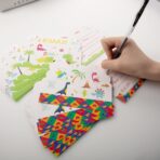 Set 10 Invitatii pentru Petrecere, Embo, Colectia Dino Park, 11 x 14 cm, din Carton, Multicolor - imagine 4