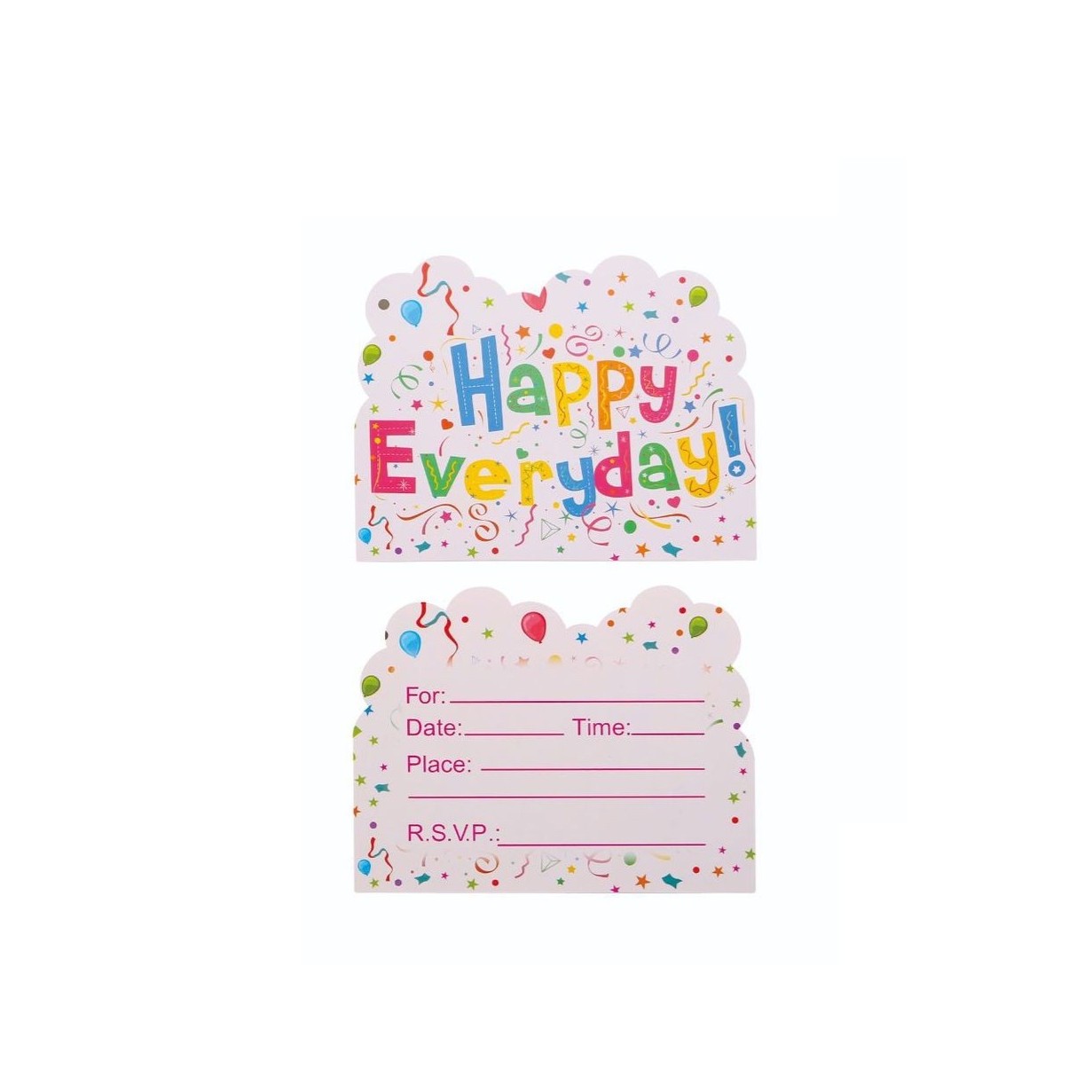 set-10-invitatii-pentru-petrecere-flippy-model-happy-everyday-17-x-12-cm-multicolor-main-6762ddcd7987e.jpg Set 10 Invitatii pentru Petrecere, Embo, Model Happy Everyday, 17 x 12 cm, Multicolor - imagine 1