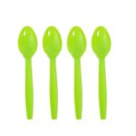 Set 10 Linguri de Unica Folosinta, Embo, Colectia Dino Park, 15 x 3.3 cm, din Plastic PE, Multicolor