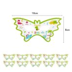 Set 10 Masti Decorative, Embo, Colectia Dino Park, 18 x 8 cm, din Carton, Multicolor - imagine 2