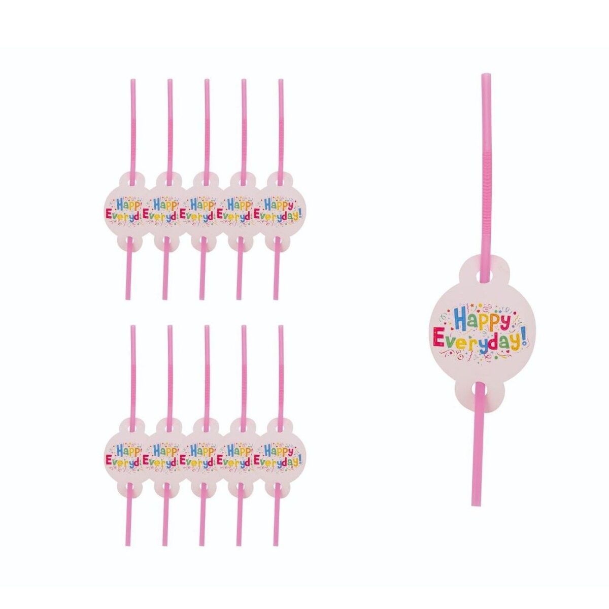 Set 10 Paie, Embo, Model Happy Everyday, 31 x 16 cm, Multicolor - imagine 3
