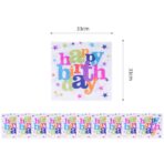 Set 10 Servetele Happy Birthday, Embo, pentru Petrecere, Tematica Aniversare, 33x33 cm, Multicolor - imagine 2