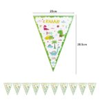 Set 10 Stegulete Tip Banner, Embo, Colectia Dino Park, 28.5 x 20 cm, din Hartie Cretata, Multicolor - imagine 4
