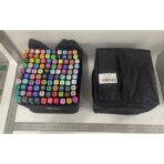 Set 100 Markere Duble, Embo, pe Baza de Alcool, Geanta Impermeabila Inclusa, Culori Numerotate, 17 x 17.5 x 13.7 cm, Multicolor - imagine 7