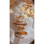 Set 12 Baloane din Folie Metalizata si din Latex, Embo, Model Mr Mrs, Tema Nunta, Baloane Party cu Confetti, 45 cm, 30 cm, Pai inclus, Umflare cu Aer sau Heliu, Alb/Auriu - imagine 8