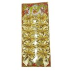 Set 12 fundite pentru brad, Aurii, 6 x 8 cm, din poliester, Embo