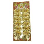 Set 12 fundite pentru brad, Aurii, 6 x 8 cm, din poliester, Embo