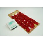 Set 12 fundite pentru brad, Rosii, 6 x 8 cm, din poliester, Embo - imagine 2