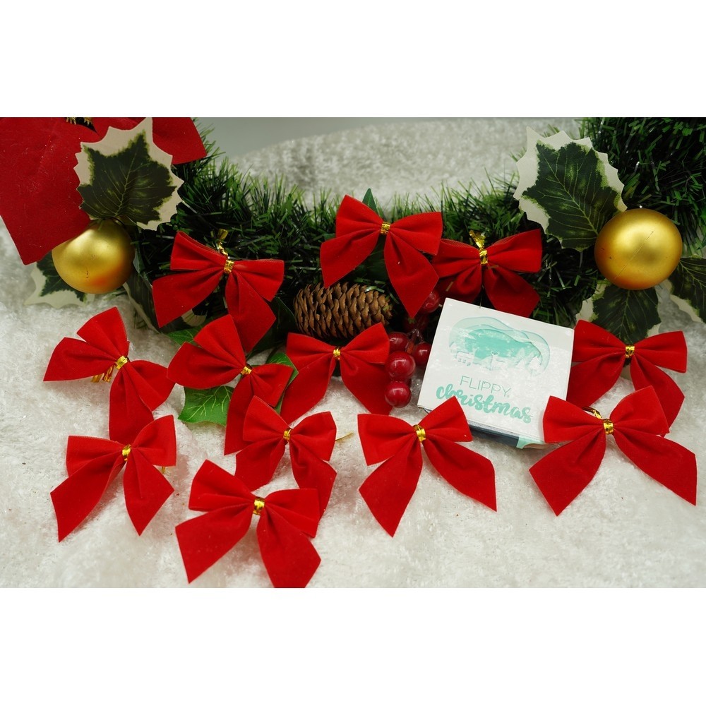 set-12-fundite-pentru-brad-rosii-clasice-5-x-5-cm-din-poliester-flippy-61f10d4b28809.jpg Set 12 fundite pentru brad, Rosii, clasice , 5 x 5 cm, din poliester, Embo - imagine 3