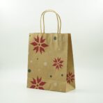 Set 12 Pungi Cadou, Embo, Imprimeu Tematica Craciun, Model Random, din Hartie, Impachetare Usoara a Cadourilor, 18.5x22.5x8.5 cm, Multicolor - imagine 9