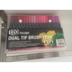 Set 120 Carioci, Embo, pe Baza de Apa, 2 Tipuri de Varf, 1-2 mm, 0.4 mm, Corp Carioca Negru, din Plastic, Multicolor - imagine 6