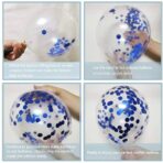 Set 15 baloane pentru petrecere, Embo, albastru/ alb, 30 cm - imagine 3