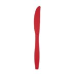 Set 16 Cutite de Unica Folosinta, Embo, din Plastic, 15 cm, Rosu