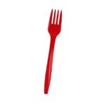 Set 16 Furculite de Unica Folosinta, Embo, din Plastic, 15 cm, Rosu - imagine 3