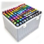 Set 168 Markere, Embo, cu Alcool Touch Room, Cutie Plastic Inclusa, 2 Varfuri, Multicolor