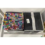 Set 168 Markere Duble, Embo, pe Baza de Alcool, Geanta Impermeabila Inclusa, Culori Numerotate, 23 x 16 x 20 cm, Multicolor - imagine 8