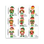 Set 18 Decoratiuni de Craciun din Lemn, Embo, cu Snur pentru Agatare in Brad, Model Elfi, Diferite Dimensiuni, Multicolor - imagine 3