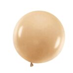 Set 2 Baloane din Latex, Embo, Model Party Jumbo, 90 cm, Auriu Argintiu, 35 g - imagine 3